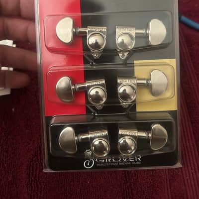 Grover Rotomatics 102 Series Standard Tuning Machines Chrome 2020s - Chrome image 1