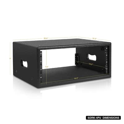 SDRK-4PU | 4U Studio Rack with 4-Space, Baltic Birch Plywood with Polyurea Coating, for Recording Room, Home Studio image 4