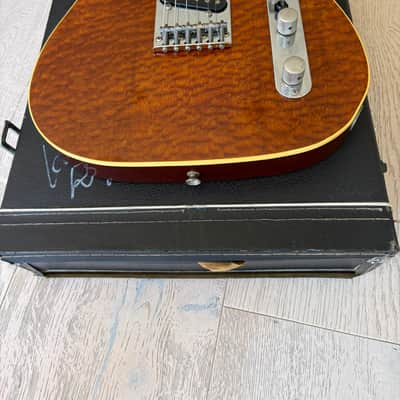 1980s Tokai Breezysound TTE60 Custom Telecaster Burled Tortoiseshell Mahogany Top Hard Case Japan Vintage image 13