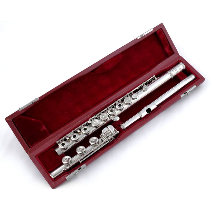 Altus Flute w/ Drelinger Headjoint Soldered Tonehole Silver Head/Body Mint Condition