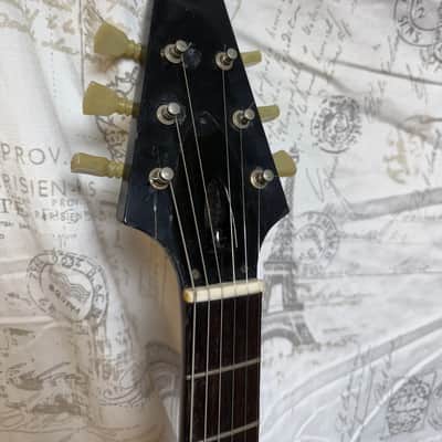1992 Replica ‘67 Flying V Factory Frost Blue Lacquer Factory Reclaimed 1960’s Wood, 1967 Factory Parts, Wiring, Pat No Pickups Melody Maker Fingerboard Etc image 2