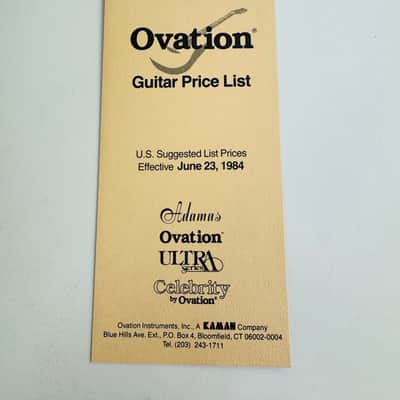Ovation Guitars Dealer Catalog & Price List Package 1980 image 5