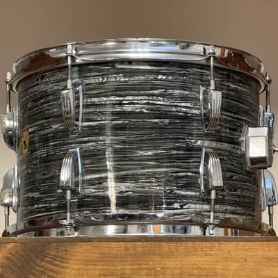 1967 Ludwig 13" Oyster Black Pearl 9x13" Rack Tom image 3