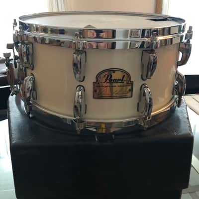Pearl DC1465 Dennis Chambers Signature 6.5x14" Maple Snare Drum 2010s - Opal White image 2