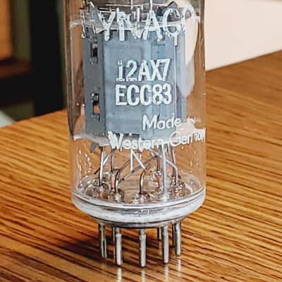 12AX7/ECC83 Telefunken Ribbed Plate MaxiPreamp2/TV7 tested (1) tube lot image 1