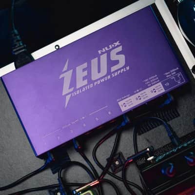 NuX Zeus All-Isolated Power Supply with 10 High Current DC Power for NUX Pedals, Purple image 6