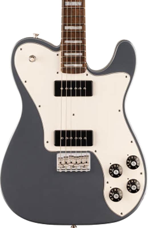Fender Chris Shiflett Cleaver Telecaster Deluxe Electric Guitar. Rosewood Fingerboard, Charcoal Frost Metallic TGF33 image 1