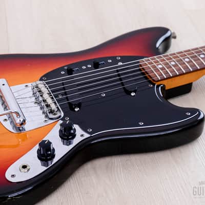 1997 Fender Mustang MG69-65 Sunburst '70s-Spec Non-Catalog Finish, Japan CIJ image 6