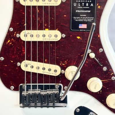 Fender American Ultra Stratocaster with Rosewood Fretboard 2019 - Present - Arctic Pearl image 4