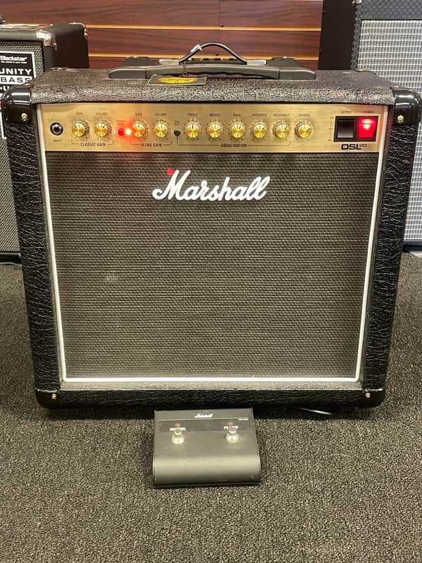 Marshall JCM 2000 DSL 201 Dual Super Lead 2-Channel 20-Watt 1x12" Guitar Combo 2000s - Black image 1