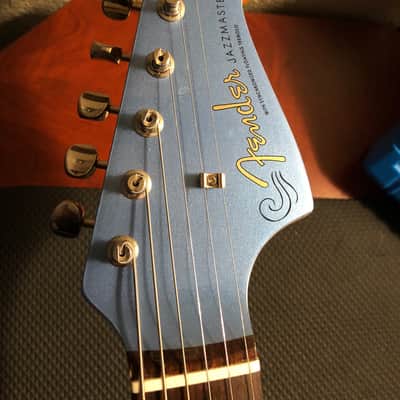 Fender Jazzmaster MIJ Matching Headstock Old Lake Placid Blue image 2