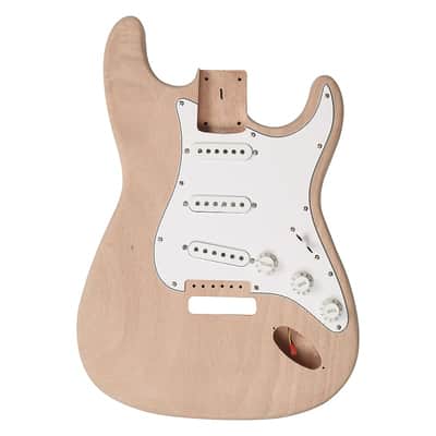Cxxss 6 String ST Style Electric Guitar Kits with Mahogany Body, Maple Neck image 10