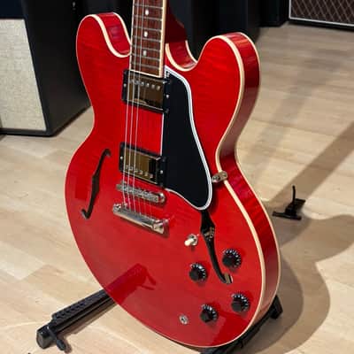 Gibson - Memphis ES-335 Dot Cherry AAA Figured Maple w/ PRO Headstock Repair OHSC & COA (2012) - USED image 7