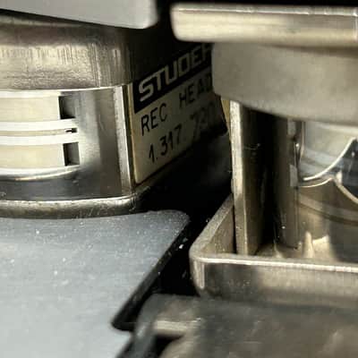 Studer A807 Old Stock head block, w/1/2 track and 1/4 track playback heads image 2