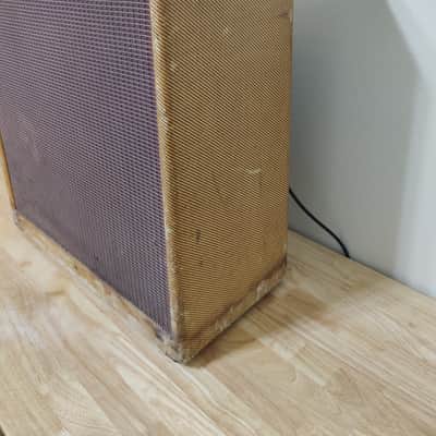 1955 Fender Bassman 5E6-A Narrow Panel 40-Watt 4x10" Guitar Combo Tweed image 4