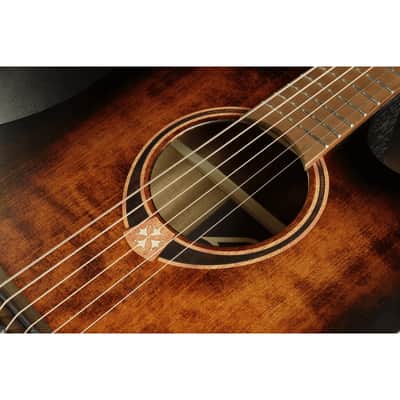 Lag T70DCE-B&B Tramontane 70 Dreadnought Cutaway Solid Sitka Spruce Top Okoume Neck 6-String Acoustic-Electric Guitar image 5