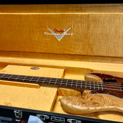 Fender Custom Shop Artisan Maple Burl Jazz Bass®, 3A Rosewood Fingerboard - Aged Natural image 10