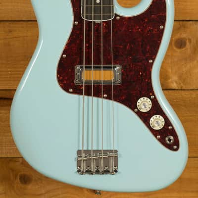 Fender Gold Foil Jazz Bass - Ebony - Sonic Blue *B-Stock* image 1