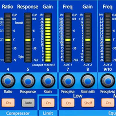 PreSonus StudioLive 16.0.2 USB 16-Channel Digital Mixer - Blue / Silver image 4