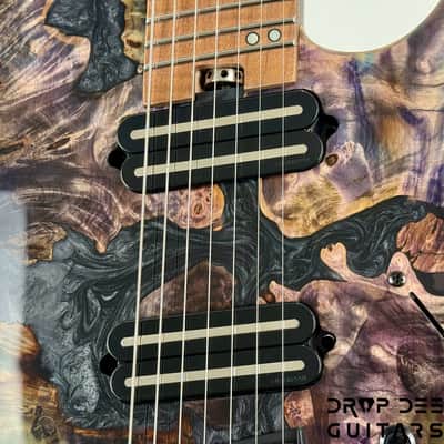 Legator Ninja X7F Multiscale 7-String Electric Guitar w/ Bag - Coral image 6
