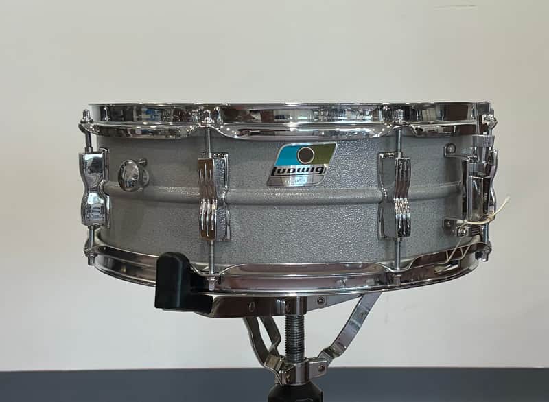 Ludwig 404 Orange Peel Acrolite Snare Drum 6x14 - Aluminum image 1