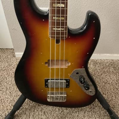 El Degas Jazz Bass 1970/1980's, Sunburst, HH Mini Humbuckers image 4