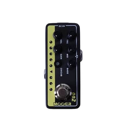 Mooer 002 UK Gold 900 Micro Preamp 2010s - Grey/Yellow image 1