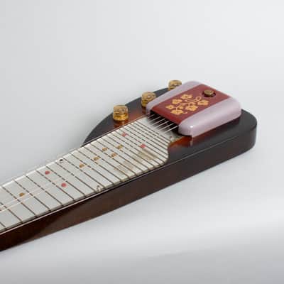 Gibson  BR-1 Ultratone Owned and Used by Elliott Sharp Lap Steel Electric Guitar (1951), original brown hard shell case. image 7