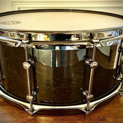 TAMA LMB1465MMB 14x6.5” S.L.P. Power Maple Snare Drum in Midnight Mapa Burl Finish image 2