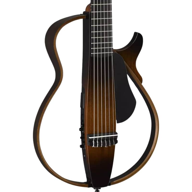 Yamaha Nylon String Silent Guitar Tobacco Sunburst image 1