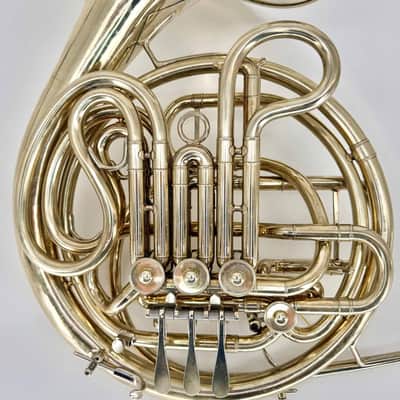 Conn 8D - F/Bb Double French Horn (Elkhart Era Circa 1966) - Nickel Silver - Fixed Bell - Unlacquered Finish - Serial #: H78969 (Pre-Owned) image 2