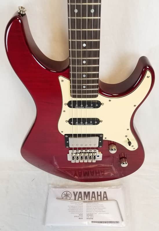 Yamaha Pacifica PAC612VIIFMX Double Cutaway Flame Maple Top H/S/S Electric Guitar, Fired Red image 1
