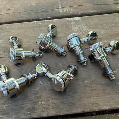 Reverend 6 In Line Locking Tuners, pin-lock image 1