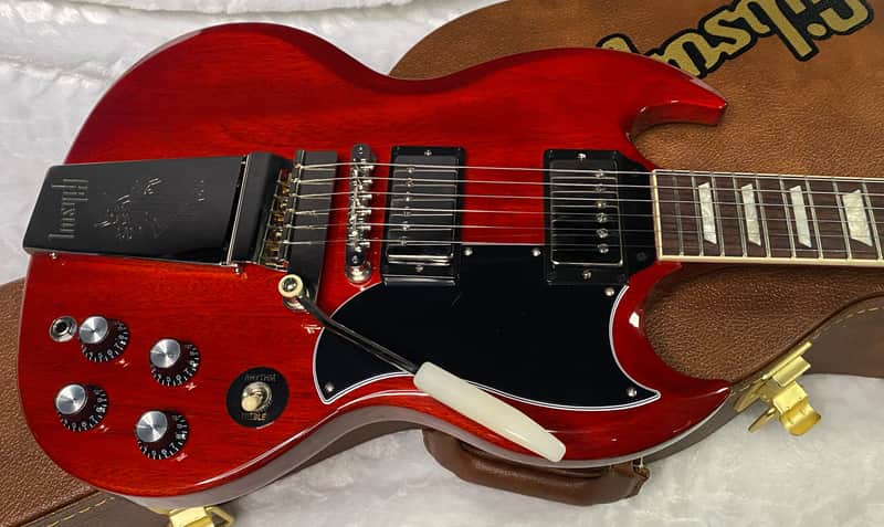 NEW! Gibson SG Standard '61 Maestro Vibrola Vintage Cherry - 7.45 lbs - Authorized Dealer! G07242 image 1