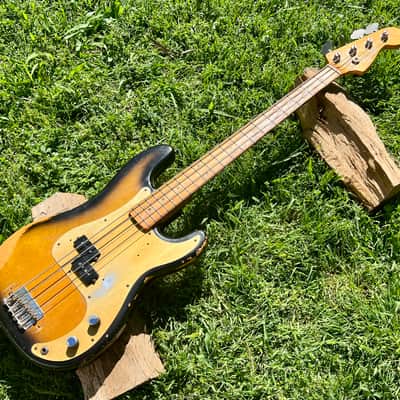 Vintage Fender Fullerton 57 Reissue Precision Bass Guitar 1982 image 2