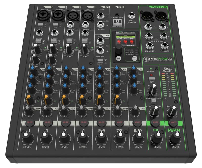 Mackie PROFX10-GO 10 Channel Battery Powered Digital Mixer image 1