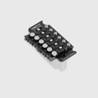 Tremoline FT36T-R2-BS Stainless Steel double locking tremolo + R2 (41.4mm) Locking Nut, Black image 4