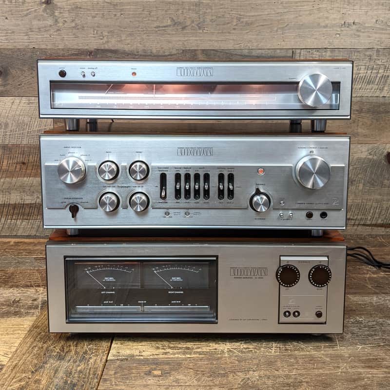 Luxman Components M-4000 Power Amp, C-1000 Control Center / Preamp, T-110 Tuner
