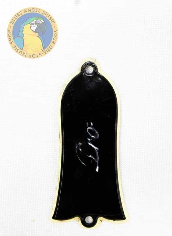 Gibson Les Paul Deluxe Pro - Trussrod Cover 1977 - Black image 1