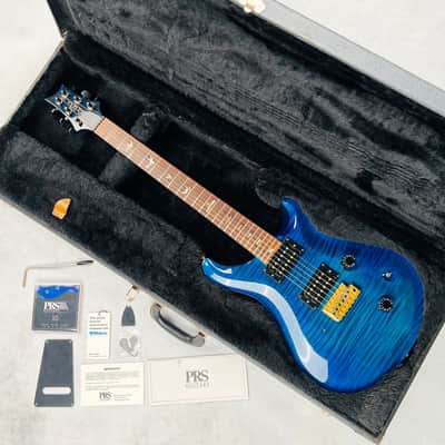 PRS Custom 24 10-Top Birds Brazilian Rosewood Gold Hardware 1990 - Royal Blue image 25
