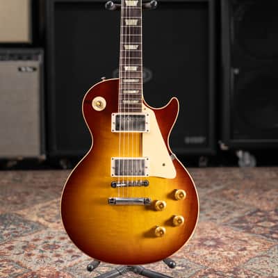 Gibson Custom Shop Les Paul 1958 Historic Collection 70th Anniversary Electric Guitar - Iced Tea Burst with Hardshell Case - Used image 3