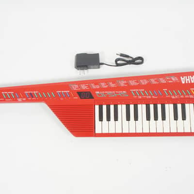 [SALE Ends May 18] YAMAHA SHS-10R Red FM Synthesizer Keyboard SHS10 Shoulder Keyboard Keytar w/ 100-240V PSU