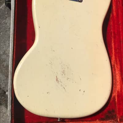 1964 Fender Musicmaster Olympic White OHSC 24"scale image 4