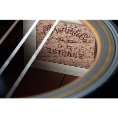 Martin D-12E Dreadnought Acoustic-Electric Guitar Regular Natural image 5