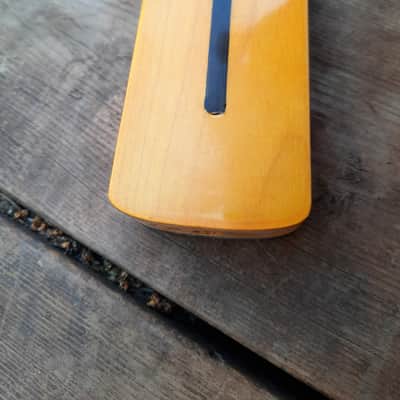 50's era inspired rosewood maple guitar neck vintage tint amber st guitar neck replacement fits oems image 6