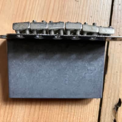Fender Stratocaster Full Block Bridge Tremolo Unit 1998 Mexico 57mm Wide Spacing image 3