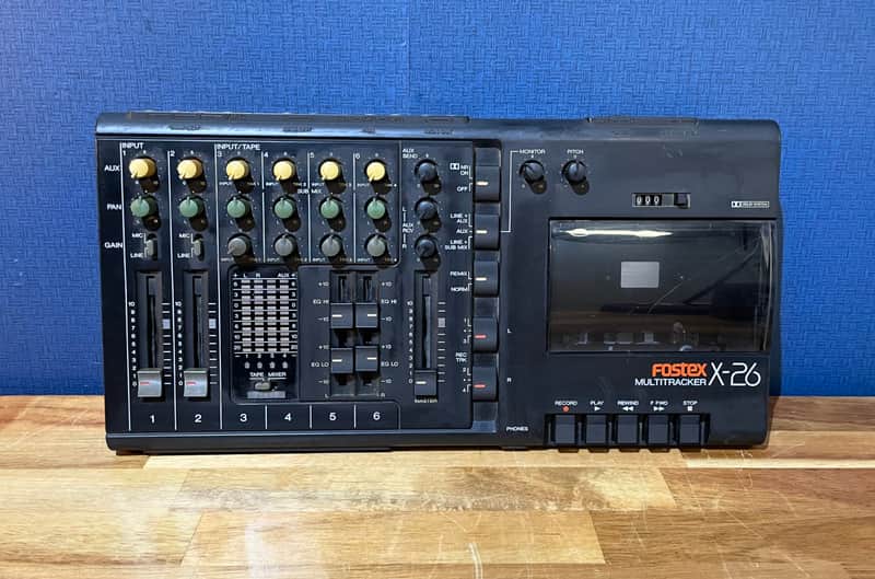 Fostex X-26 Vintage 4-Track Cassette Recorder - Black image 1