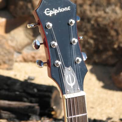 Epiphone Casino Coupe - Cherry Red - Gotoh Bridge - Black Pickguard and Knobs - Upgrades! image 23