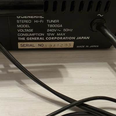 VINTAGE GENERAL STEREO FM/AM TUNER/MADE IN JAPAN image 5