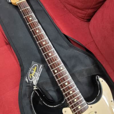 Fender "Squier Series" Standard Strat MIM with Bag 1994 - Black image 3